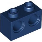 LEGO Technic Brick 1x2 W. 2 Holes Mörkblå T1231-6574771