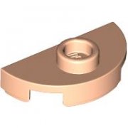 LEGO Plate 1x2 1/2 Circle W. 1 Knob Ljus Nougat B3124-6576671