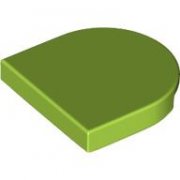 LEGO Tile 2x2 1/2 Circle Limegrön B0937-6584065
