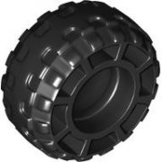 LEGO Technic Däck Balloon Wide Dia. 37x18 + Fälg Svart T1278-6518604