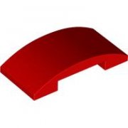LEGO Plate W. Bow 2x4x2/3 Röd B4146-6592314