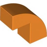 LEGO Brick 1x2x1 2/3 Bow W. Cutout No.1 Orange B3506-6594226