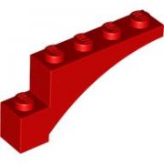 LEGO Brick 1x5x2 Inside Half Arch Röd B4160-6594986