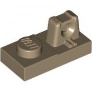 LEGO Plate W. Stub 1x2 Mörkbeige B4121-6606745