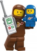 LEGO MF serie 24 Brown Astronaut and Spacebaby 71037-3