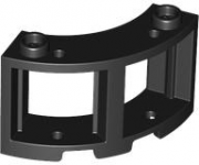 LEGO Fönster 3x3 W. Bow No.1 Svart R0768-6473450