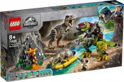 LEGO Jurassic World Strid mellan T-rex och dinosaurierobot 75938