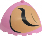 LEGO 1/4 Sphere 5x5x3 1/3 W. Cutout Öga Rosa R9064-6541842
