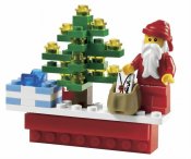 LEGO jul Holiday Scene Magnet 853353