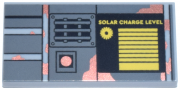 LEGO Tile 2x4 Solar Charge Level Ljusgrå R0030-6565364