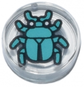 LEGO Flat Tile 1x1 Round Skalbagge Transparent 6490892-R1513