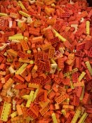 LEGO Lösvikt 1hg Nytt Gul/Orange 99993