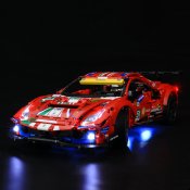 Belysning till 42125 Ferrari 488 GTE LGK405
