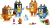 LEGO Bluey Klossbyggd Bluey och familj 11217
