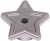 LEGO Star Symbol W. Tube And Hole Ø1.5 Metallic Silver B4098-6636363