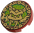 LEGO Flat Tile Round 2x2 Dragon Skull Mörkröd R0694-6578517
