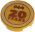 LEGO Flat Tile Round 2x2 Batman 20 Years Guld R0063-6586476