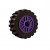 LEGO Technic Däck Normal Wide Ø30,4x14 Svart + Fälg Lila 4140670-T0711