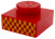 LEGO Plate 1x1 Rutmönster Röd R1210-6585350