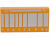 LEGO Flat Tile 1x2 SIlver Detaljer Orange R0865-6585389
