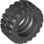 LEGO Technic Däck Normal Wide Ø30,4x14 Svart + Fälg Ljusgrå T0-4140670