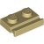 LEGO Plate 1x2 W. Slide Beige B4156-4160483