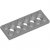 LEGO Technic Plate 2x6 W. Holes Ljusgrå 4211542-T0215
