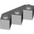 LEGO Facet Brick 3x3x1 Ljusgrå B3835-4211718