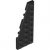 LEGO Left Plate 3x8 W. Angle Svart 4251394-B2850