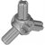 LEGO Technic 3-Branch Cross Axle W. Cross Hole Ljusgrå 4502595-T0356