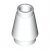 LEGO Nose Cone Small 1x1 Vit B2378-4518400