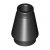 LEGO Nose Cone Small 1x1 Svart 4529236-B0366