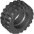LEGO Technic Däck Normal Wide Ø30,4x14 Svart + Fälg Svart T1197-4619323(3)