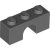 LEGO Brick W. Bow 1x3 Mörkgrå 4652259-B2633