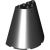 LEGO 1/2 Cone 8x4x6 Svart 6494466-R0533