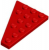LEGO Right Plate 4x6  Deg. 27 Röd B3535-6439456