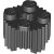 LEGO Profile Brick Ø15.83 W. Cross Svart B2211-6024730