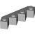 LEGO Facet Brick 4x4x1 Ljusgrå B1888-6039346