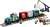 LEGO City Hamntransporttåg med kran och lastbil 60509
