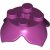 LEGO Plate 2x2 2/3 W. Krydshul & Crown Leaf Magenta 6097519-R0848