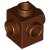 LEGO Brick 1x1 W. 4 Knobs Rödbrun B1984-6133765