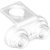 LEGO Back Plate W. 2 Knobs F. Textile Transparent 6166106-R1020
