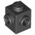 LEGO Brick 1x1 With 2 Knobs Corner Svart 6187572-B2489