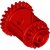 LEGO Technic Differentiale Gear Casing Röd 6188245-T0881