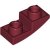 LEGO Plate 1x2x2/3 W. Half Bow Inv. Mörkröd B2135-6219655