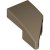 LEGO Left Plate 1x2 W. Bow 45 Deg. Cut Mörkbeige B1636-6258951