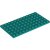 LEGO Plate  6x12 Blågrön B1867-6259774