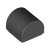 LEGO Plate 1x1x2/3 Outside Bow Svart B0178-6273589