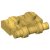 LEGO Plate 1x2 W. Stick Guld B1713-6279731