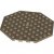 LEGO Plate Octagonal 10x10 Mörkbeige 6288246-B9141